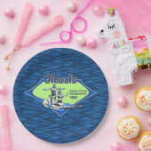 Tandem Surfing Hawaiian  Surf Design Papieren Bordje (Feest)