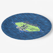 Tandem Surfing Hawaiian  Surf Design Papieren Bordje (Gekanteld)