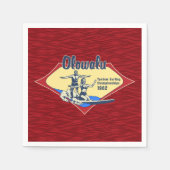 Tandem Surfing Hawaiian  Surf Design Servet (Voorkant)