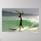 Tandem Surfing op Noosa Poster (Voorkant)