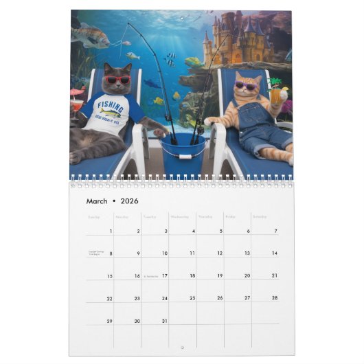Tandem Tabbies Calendar Kalender (Mar 2026)