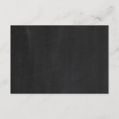 Tandemfiets op krijtbord Trouwdetail Invoegen Informatiekaartje (Achterkant)