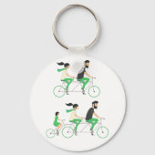 Tandemfietsers Sleutelhanger (Voorkant)