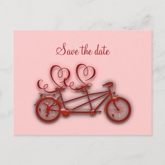 tandemliefde aankondigingskaart (Voorkant)