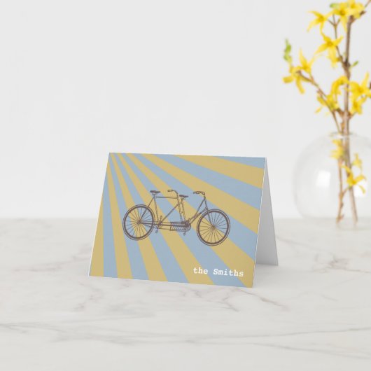 Tandemplezier! Kaart (Gele Bloem)