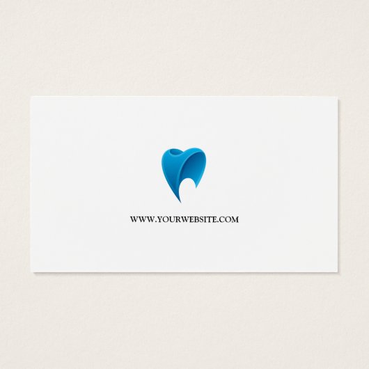 Tanden Beugel Logo | Tandheelkunde Visitekaartje (Achterkant)