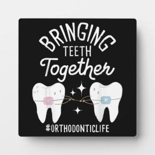 Tanden bij elkaar brengen - orthodontist fotoplaat