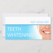 Tanden bleken Gift Voucher Trouwcadeau Tandheelkun Bedankkaart (Voorkant)