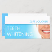 Tanden bleken Gift Voucher Trouwcadeau Tandheelkun Bedankkaart (Voorkant / Achterkant)