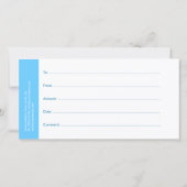 Tanden bleken Gift Voucher Trouwcadeau Tandheelkun Bedankkaart (Achterkant)