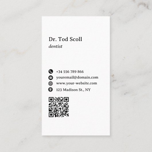 Tanden bleken Tandheelkundige zorg Tandheelkunde m Visitekaartje (Achterkant)