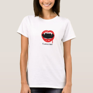 Tanden Bloed Halloween Goth T-shirt Top voor Vampi