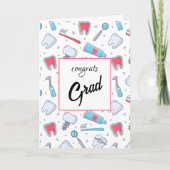 Tanden en gereedschap Tandartspatroon Afstuderen Kaart (Voorkant)