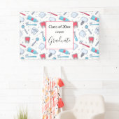 Tanden en gereedschap Tandartspatroon Afstuderen Spandoek (Insitu)