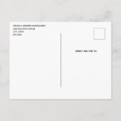 Tanden en gereedschap Tandartspatroon Afstuderen Uitnodiging Briefkaart (Achterkant)