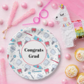 Tanden en gereedschap Tandartspatroon Congrats Afs Papieren Bordje (Feest)