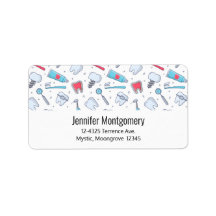 Tanden en gereedschap Tandheelkundig Patroon Adres