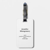 Tanden en gereedschap Tandheelkundig patroon Bagagelabel (Achterkant verticaal)