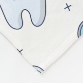 Tanden en gereedschap Tandheelkundig patroon Fleece Deken (Hoek)