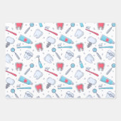 Tanden en gereedschap Tandheelkundig patroon Inpakpapier Vel (Voorkant)