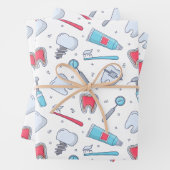 Tanden en gereedschap Tandheelkundig patroon Inpakpapier Vel (In situ)