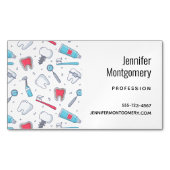 Tanden en gereedschap Tandheelkundig patroon Magnetisch Visitekaartje (Voorkant)