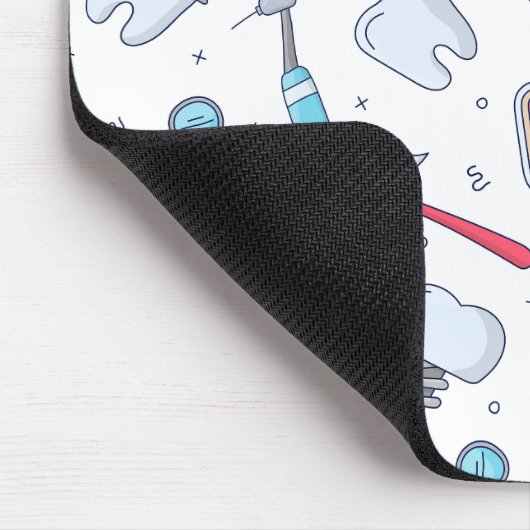 Tanden en gereedschap Tandheelkundig patroon Muismat (Hoek)