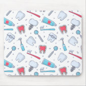 Tanden en gereedschap Tandheelkundig patroon Muismat (Voorkant)