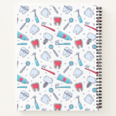 Tanden en gereedschap Tandheelkundig patroon Notitieboek (Achterkant)