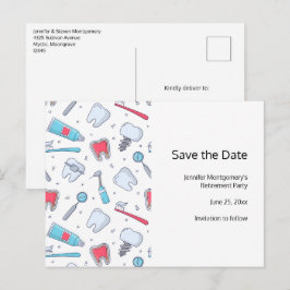 Tanden en Gereedschap Tandheelkundig Patroon Pensi Aankondigingskaart