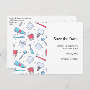 Tanden en Gereedschap Tandheelkundig Patroon Pensi Aankondigingskaart