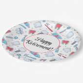 Tanden en Gereedschap Tandheelkundig Patroon Pensi Papieren Bordje (Gekanteld)