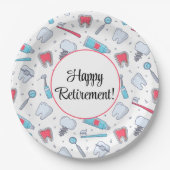 Tanden en Gereedschap Tandheelkundig Patroon Pensi Papieren Bordje (Voorkant)