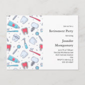 Tanden en Gereedschap Tandheelkundig Patroon Pensi Uitnodiging Briefkaart (Voorkant)