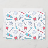 Tanden en gereedschap Tandheelkundig patroon Save The Date (Achterkant)