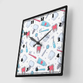 Tanden en gereedschap Tandheelkundig patroon Vierkante Klok (Hoek)