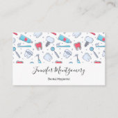 Tanden en gereedschap Tandheelkundig patroon Visitekaartje (Voorkant)