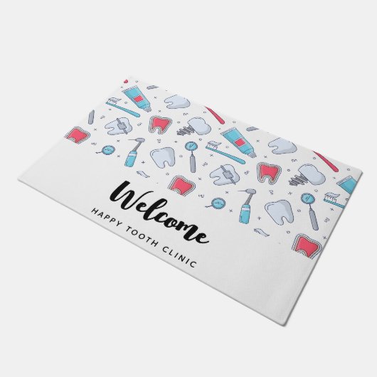 Tanden en Gereedschap Tandheelkundig Patroon Welko Deurmat (Schuin)