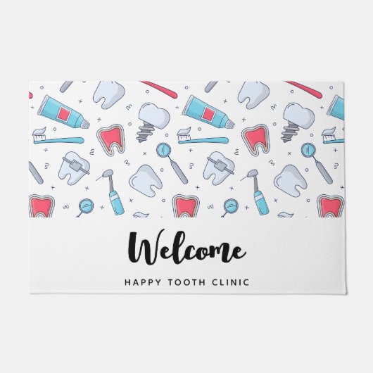 Tanden en Gereedschap Tandheelkundig Patroon Welko Deurmat (Voorkant)
