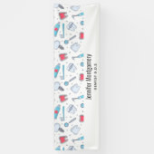 Tanden en hulpmiddelen Tandheelkundig Patroon Zake Spandoek (Verticaal)