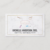 Tanden en tandheelkunde | Marmer Visitekaartje (Voorkant)