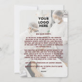 Tanden Gezonde Witte Kerstman Glimlach Tandarts Be Feestdagenkaart (Achterkant)