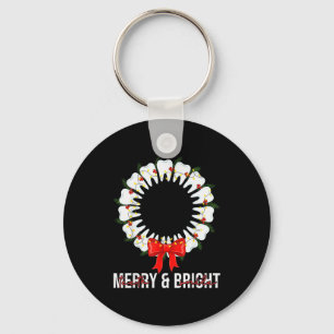 Tanden Glimlach Merry En Bright Tandarts Tandarts  Sleutelhanger