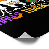 Tanden Halloween Thanksgiving Kerst Kinder Mannen  Poster (Hoek)