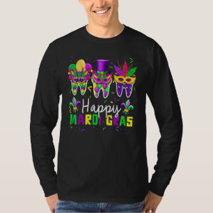 Tanden Jester Masker Tandheelkundige Hygiëne Geluk T-shirt