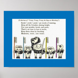 Tanden: Kindertandpenseel rond 1922 Poster