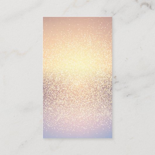 Tanden Logo | Shimmer achtergrond Visitekaartje (Achterkant)