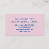 Tanden Orthodontist Tandhygiëniste Tandarts Visitekaartje (Achterkant)