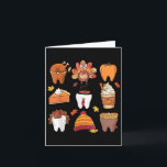 Tanden Pompoen Kalkoen Koffie Herfst Tandheelkundi Kaart<br><div class="desc">Tanden Pompoen Kalkoen Koffie Herfst Tandheelkundig Team Dankdag</div>