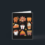 Tanden Pompoen Kalkoen Koffie Herfst Tandheelkundi Kaart<br><div class="desc">Tanden Pompoen Kalkoen Koffie Herfst Tandheelkundig Team Dankdag</div>